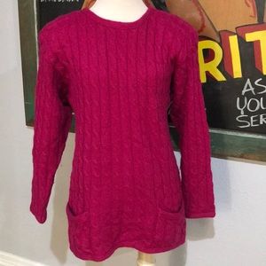 Vintage Jones New York Pink Cable Knit Sweater